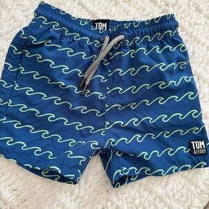 Tom & Teddy Blue Wave Swim Shorts